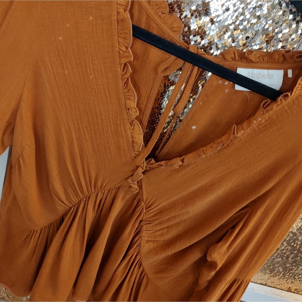 Bohemian Rust Color Blouse Auguste Medium - image 6